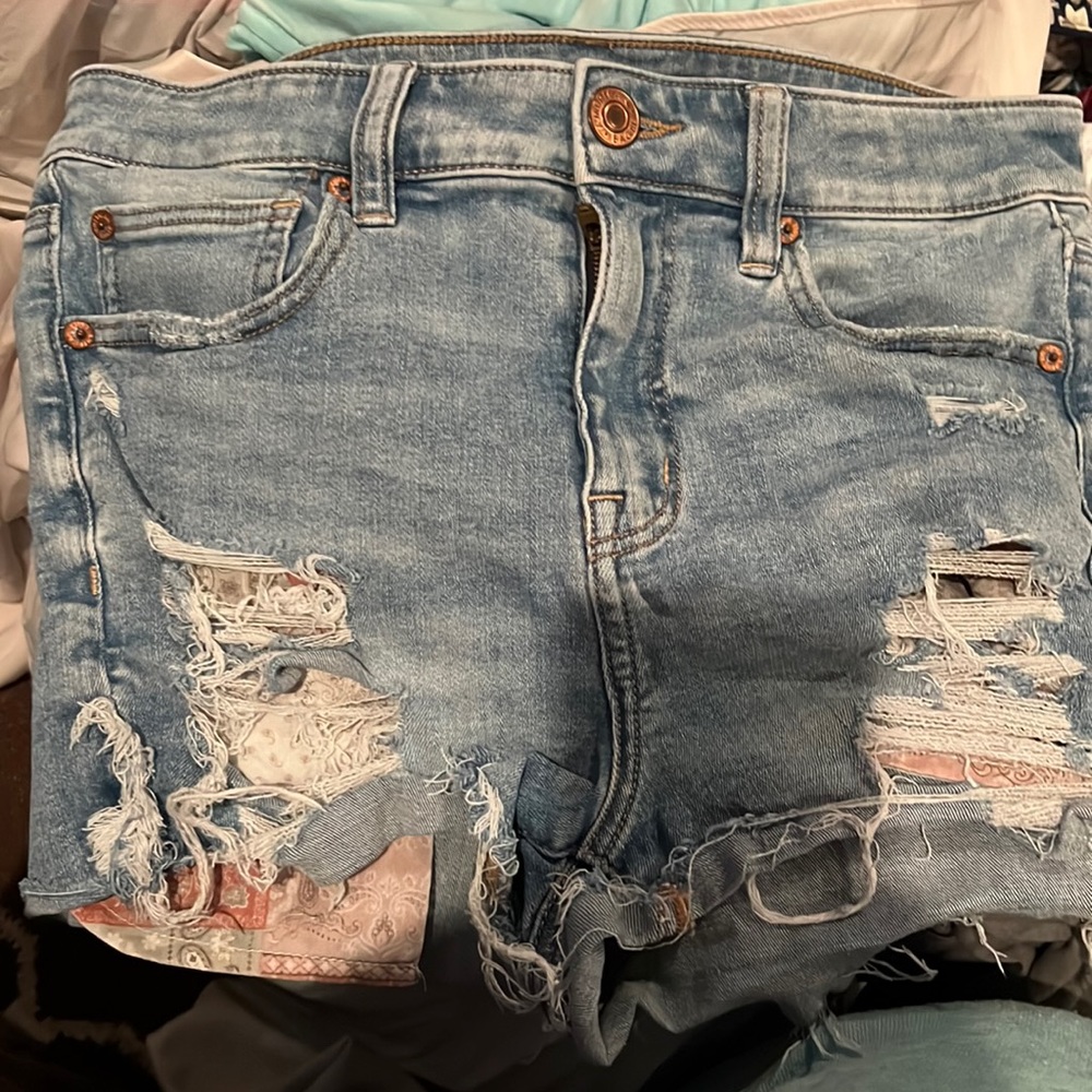 American Eagle blue jean shorts for women like new